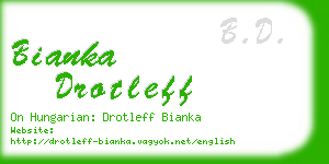 bianka drotleff business card
